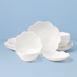 Lenox Fine Lenox Fine Studio 1414 Scallop 16-Piece Dinnerware Set
