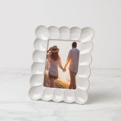Lenox Fine Lenox Fine French Perle Scallop White 5x7 Photo Frame