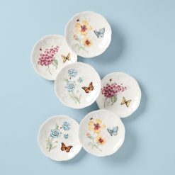 Lenox Fine Lenox Fine Butterfly Meadow 6-Piece Tidbit Plate Set