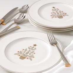 Alternative view of Lenox Fine Lenox Fine Federal Platinum Tree Accent Plates, Set of 4