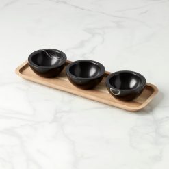 Lenox Fine Lenox Fine LX Collective Tray with 3 Dip Bowls