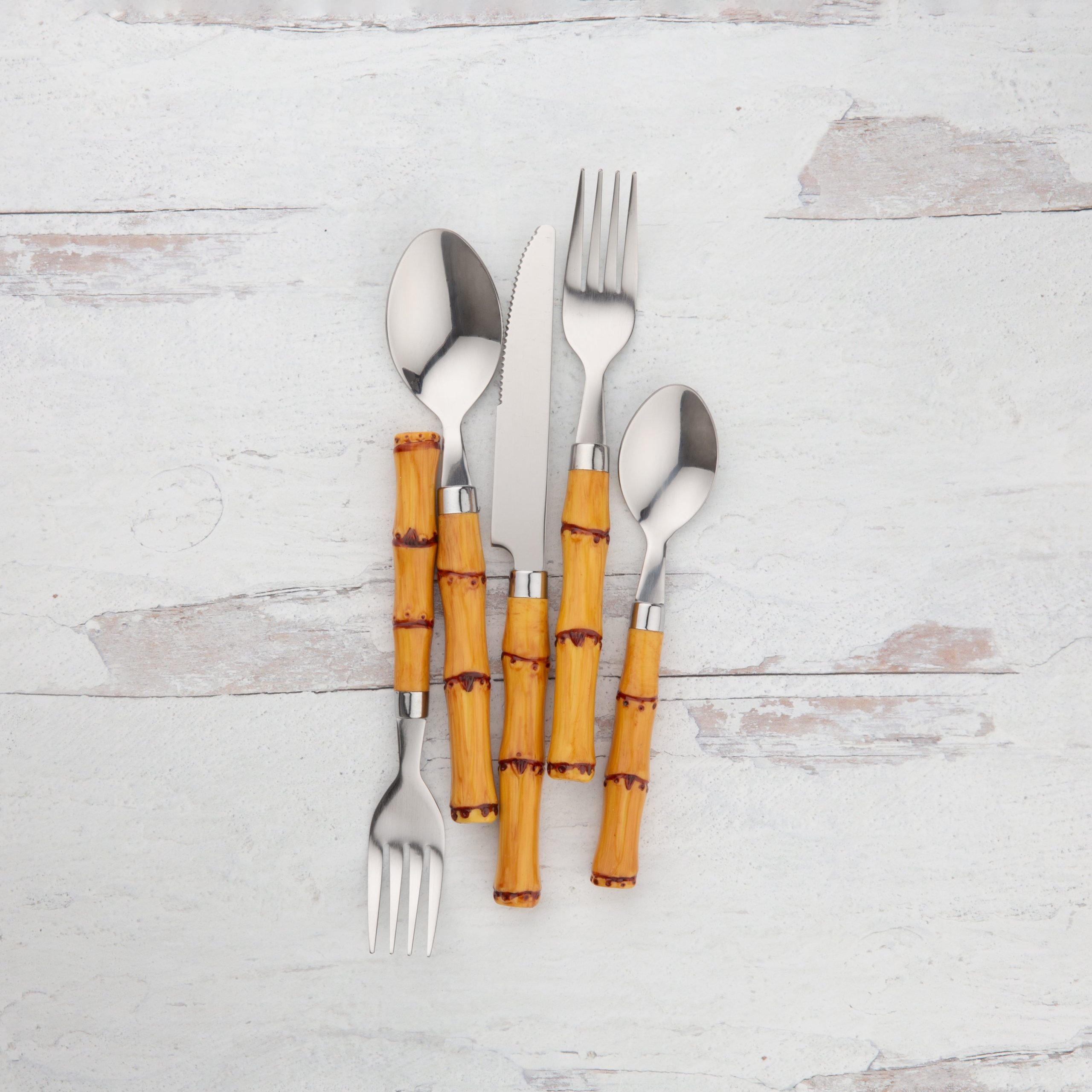 Lenox Fine Lenox Fine Bamboo Plastic Handle 20-Piece Flatware Set - Image 9