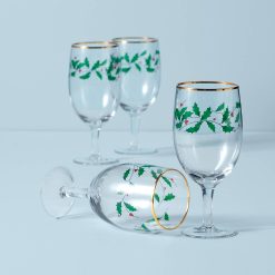 Lenox Fine Lenox Fine Holiday Iced Beverage Glasses, Set of 4