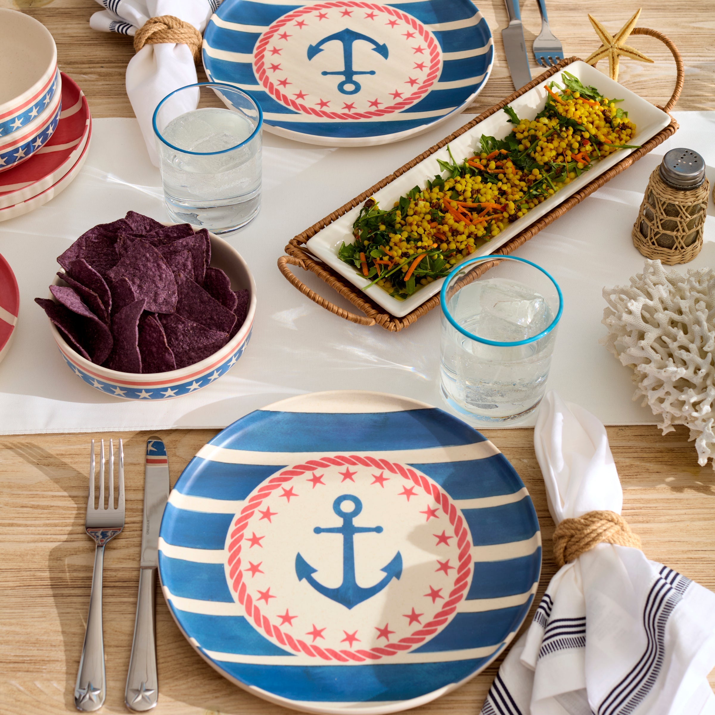 Lenox Fine Lenox Fine 24 Seven Melamine Aweigh We Go 18-Piece Dinnerware Set - Image 3
