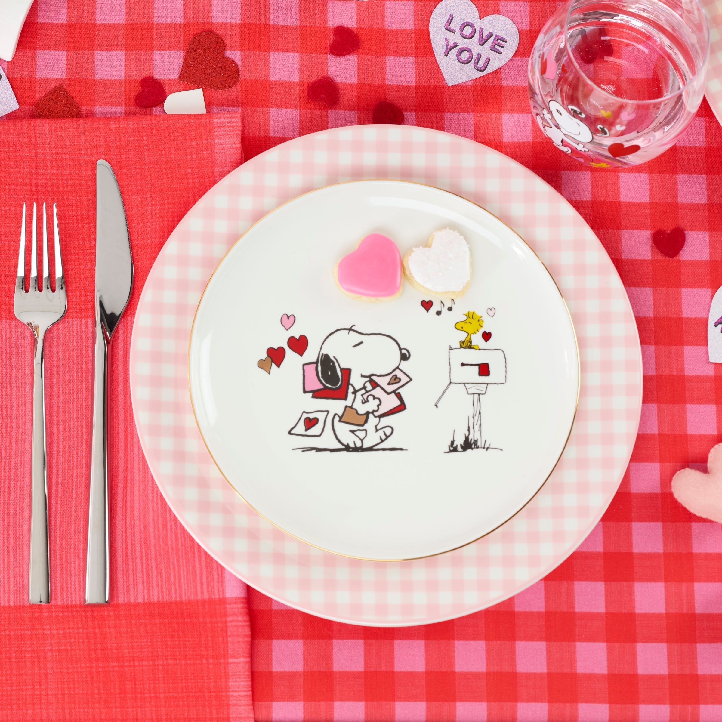 Lenox Fine Lenox Fine Snoopy Valentine's Day Accent Plates, Set of 4 - Image 5