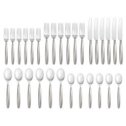 Alternative view of Lenox Fine Lenox Fine Tidal Frosted 30-Piece Flatware Set