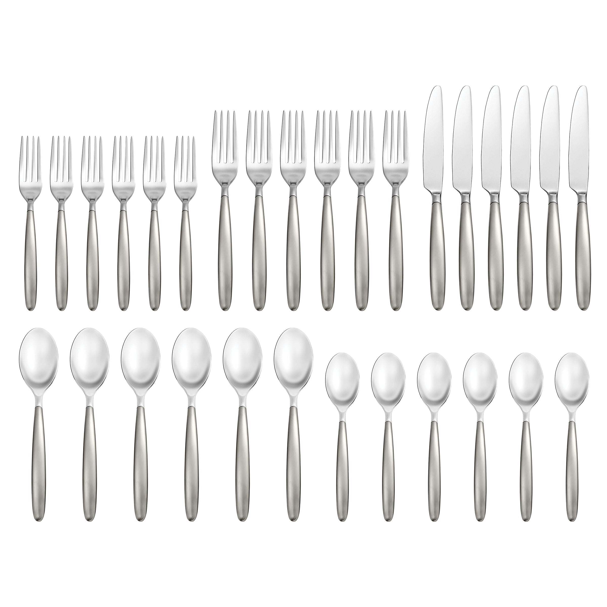 Lenox Fine Lenox Fine Tidal Frosted 30-Piece Flatware Set - Image 2