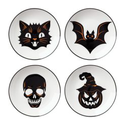 Lenox Fine Lenox Fine Vintro Halloween Tidbit Plates, Set of 4