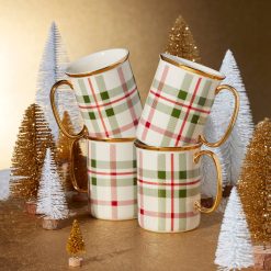 Alternative view of Lenox Fine Lenox Fine Holiday Plaid Mugs, Set of 4
