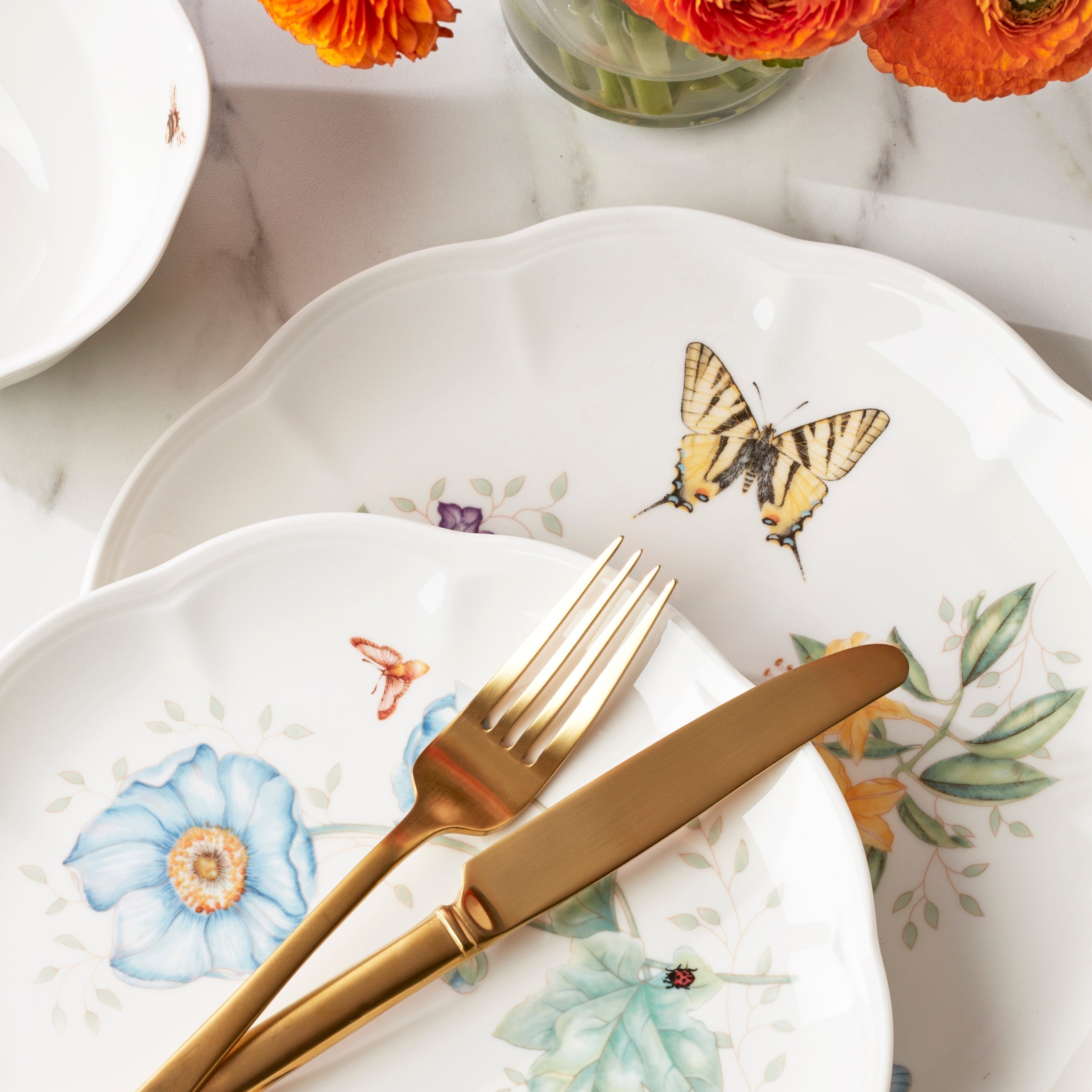 Lenox Fine Lenox Fine Butterfly Meadow 24-Piece Dinnerware Set - Image 3