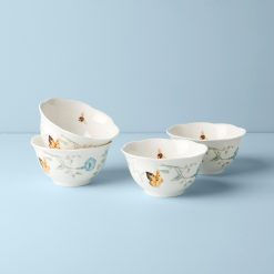 Lenox Fine Lenox Fine Butterfly Meadow Rice Bowls, Set of 4