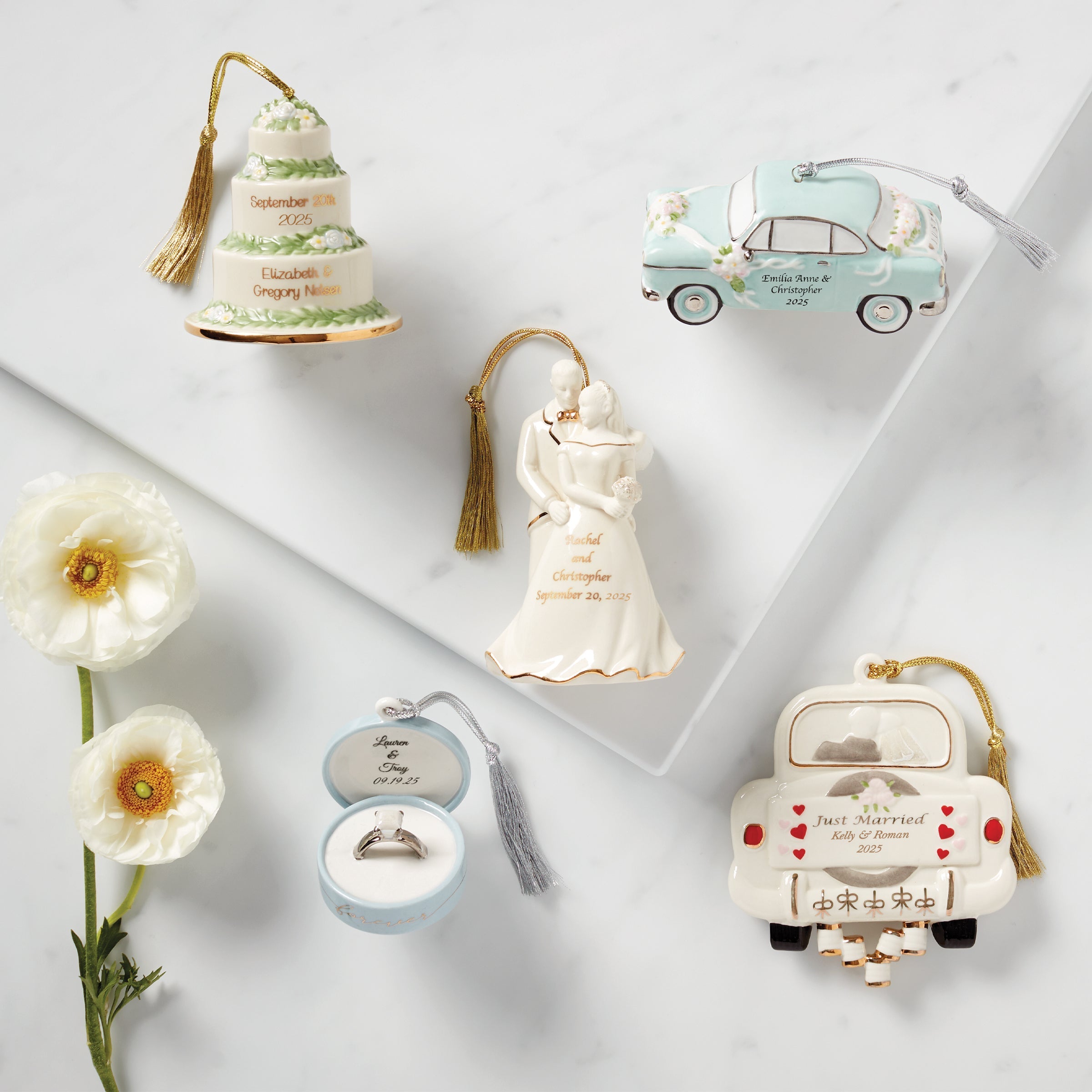Lenox Fine Lenox Fine Personalized 1st Christmas Cake Ornament - Image 3