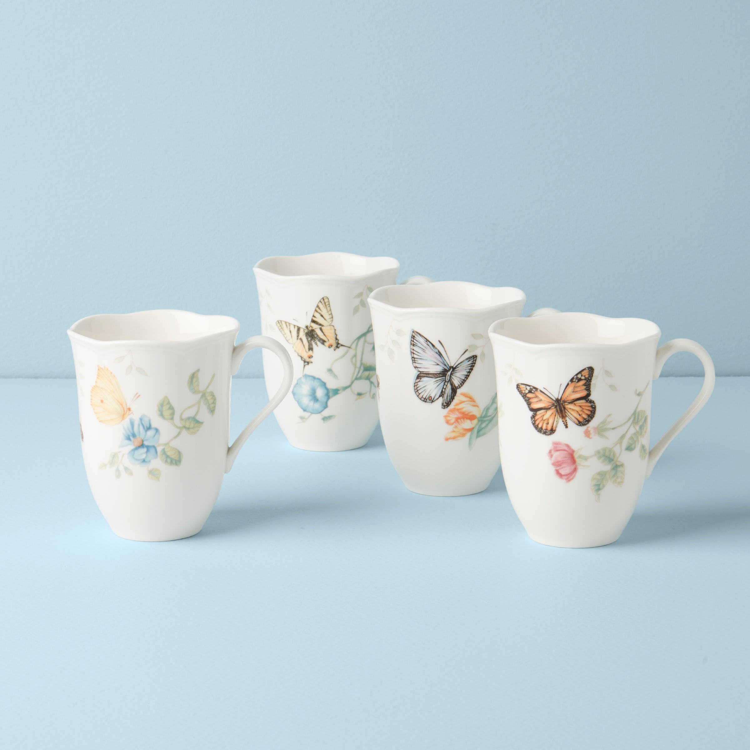 Lenox Fine Lenox Fine Butterfly Meadow Mugs, Set of 4