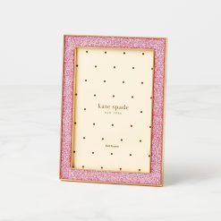 Lenox Fine Lenox Fine Sitting Pretty Pink Glitter 4x6 Photo Frame