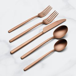 Lenox Fine Lenox Fine Dean Rose Gold Satin 20-Piece Flatware Set