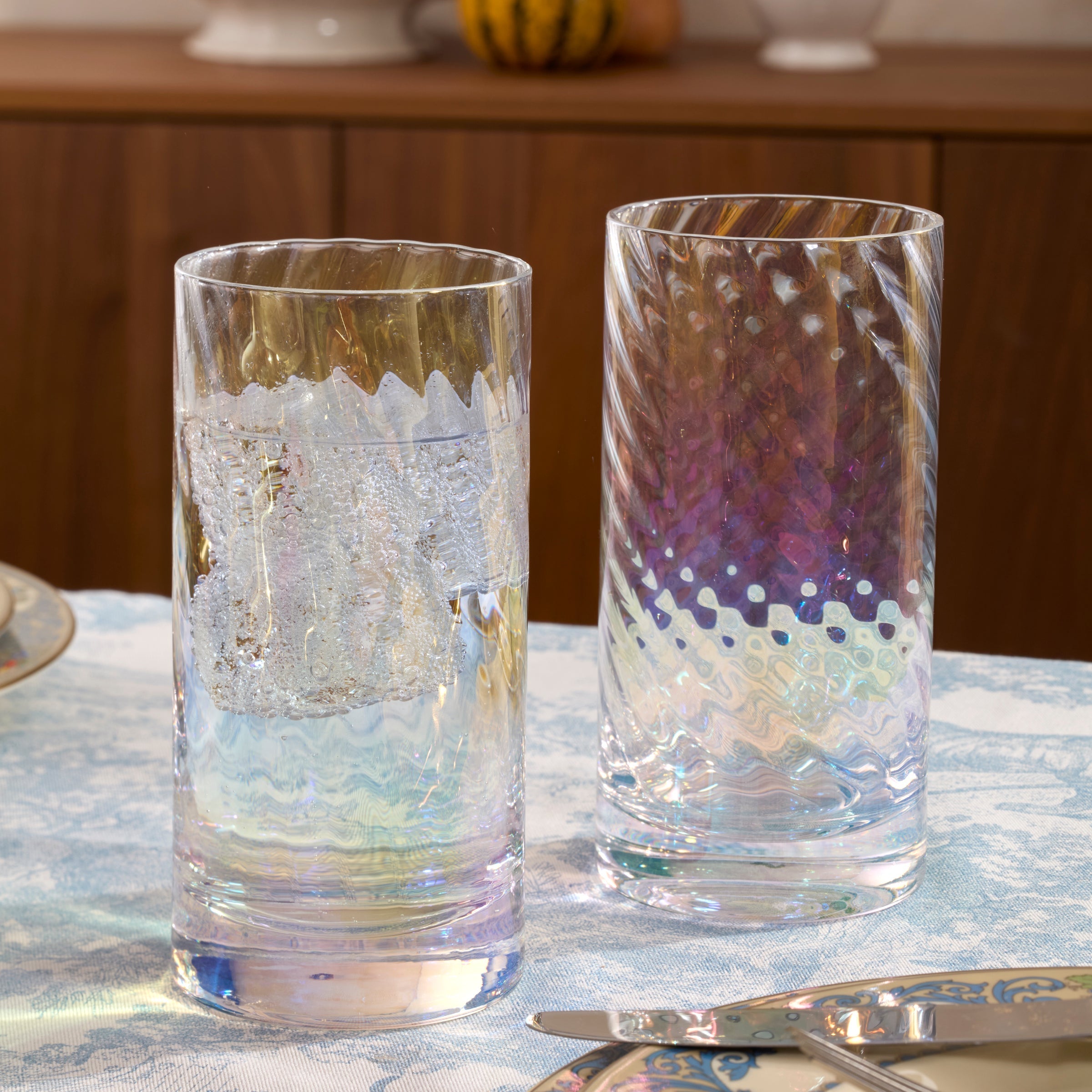 Lenox Fine Lenox Fine Tuscany Classics Iridescent Highball Glasses, Set of 4 - Image 3