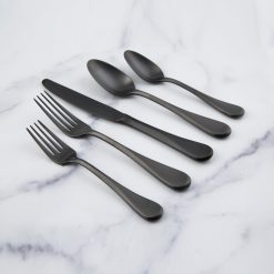Lenox Fine Lenox Fine Eloquence Black Satin 20-Piece Flatware Set