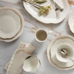 Alternative view of Lenox Fine Lenox Fine French Perle White 12-Piece Dinnerware Set