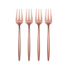 Lenox Fine Lenox Fine Gaze Copper Mirror Cocktail Forks, Set of 4