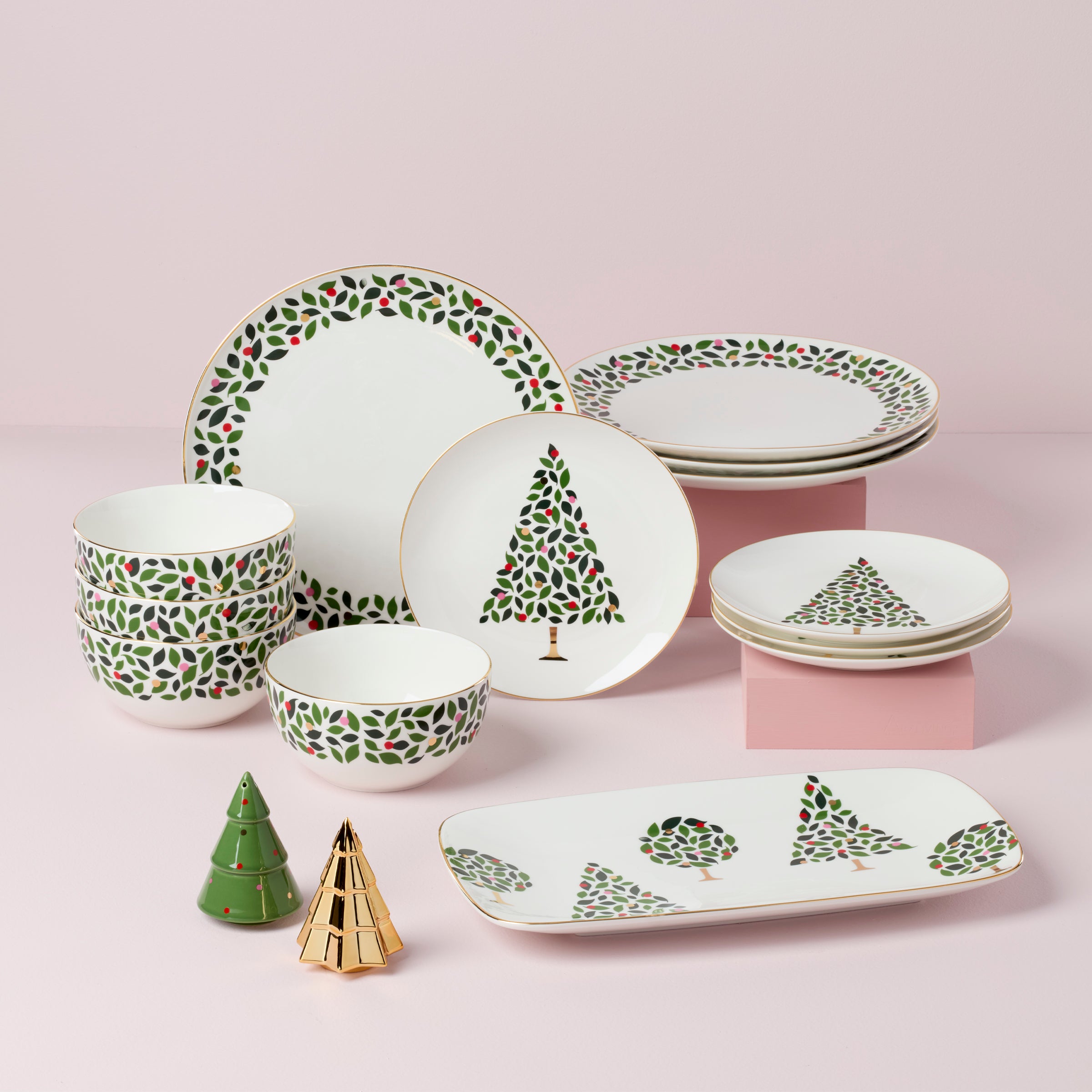 Lenox Fine Lenox Fine Evergreen 12-Piece Dinnerware Set - Image 3