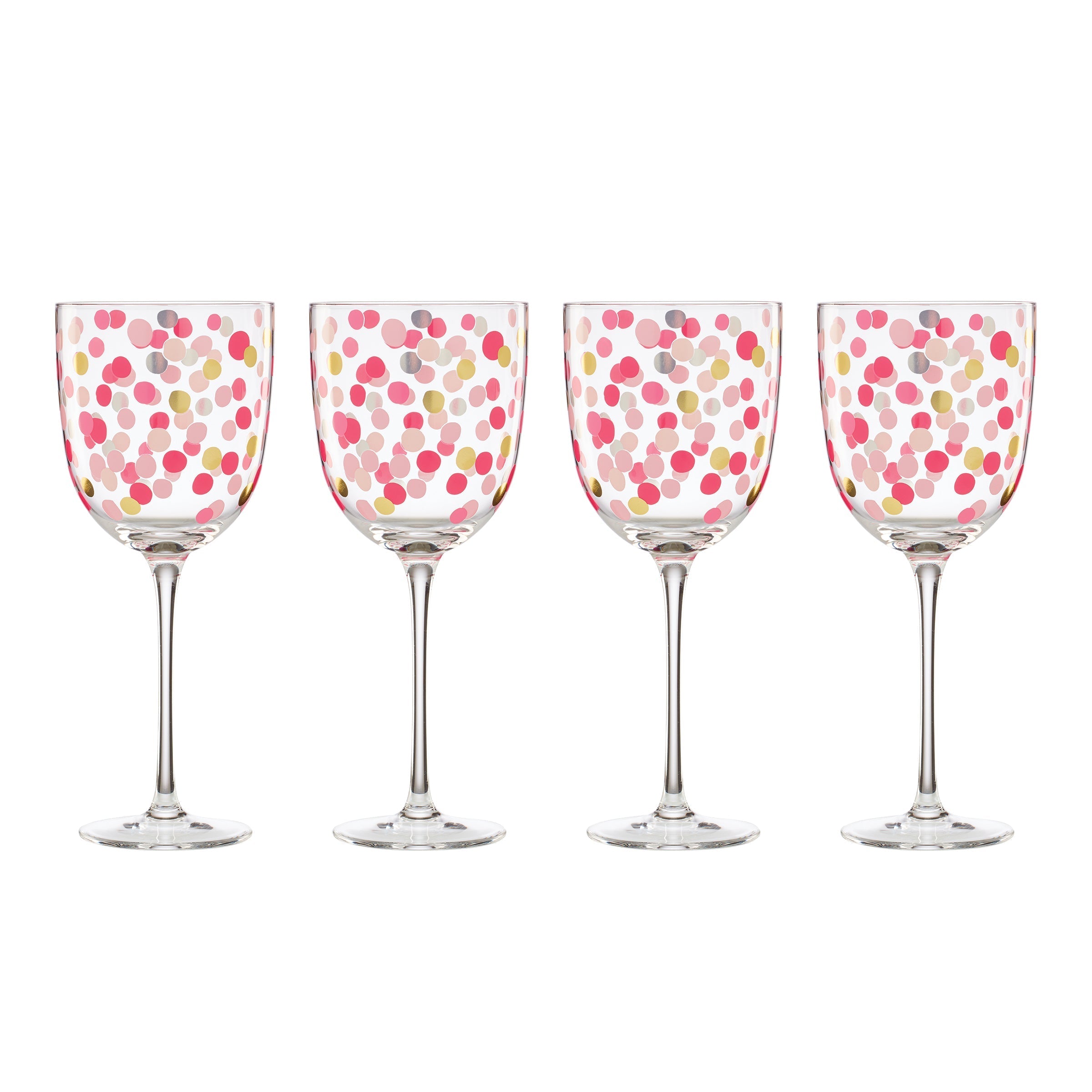 Lenox Fine Lenox Fine It's Raining Confetti Wine Glasses, Set of 4 - Image 3