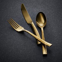 Alternative view of Lenox Fine Lenox Fine Paris Hammered Gold Titanium 20-Piece Flatware Set