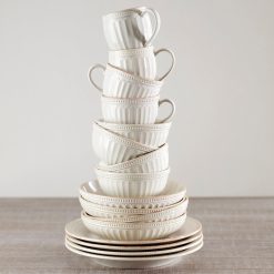Alternative view of Lenox Fine Lenox Fine French Perle Groove White 12-Piece Dinnerware Set