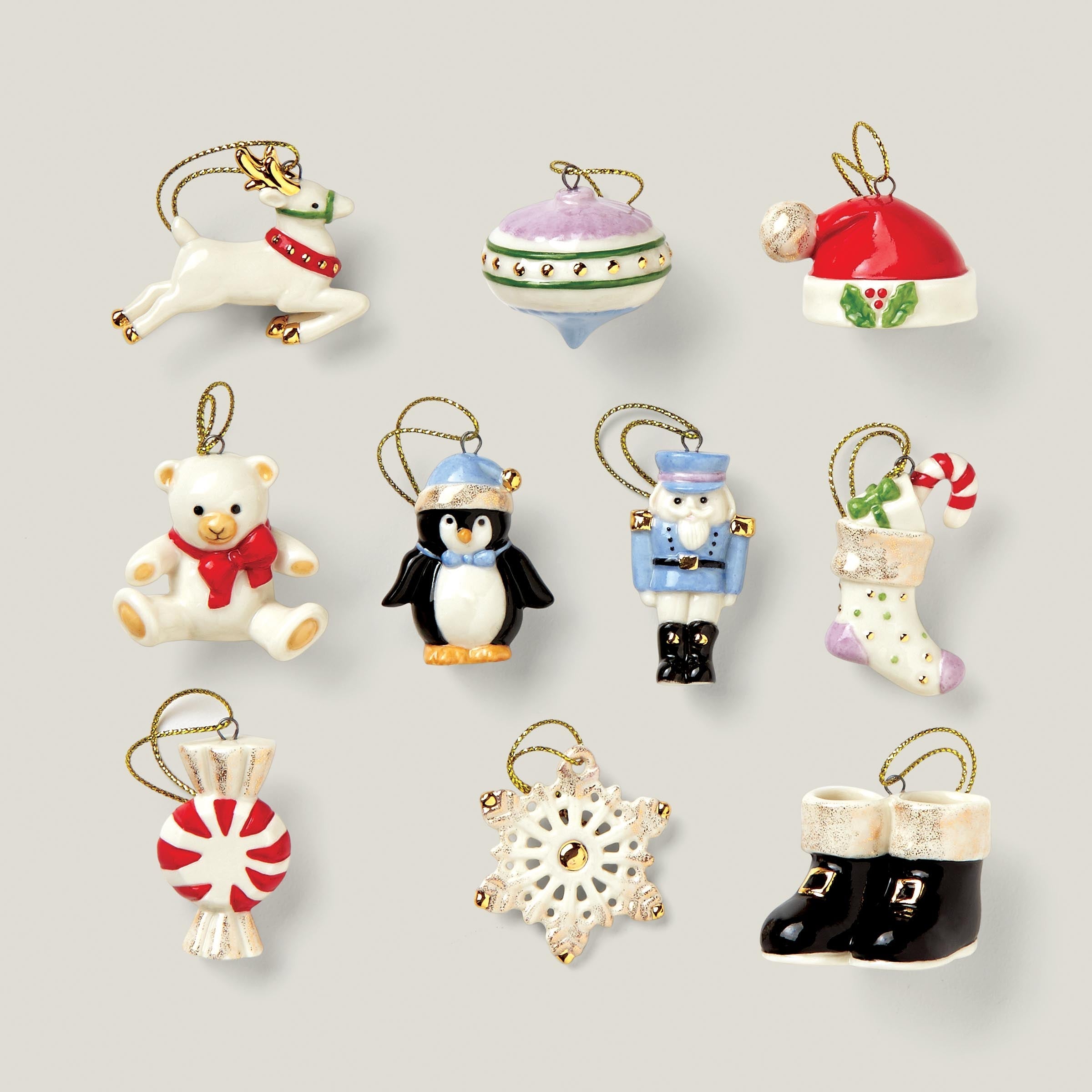 Lenox Fine Lenox Fine Christmas Memories 10-Piece Mini Ornament Set