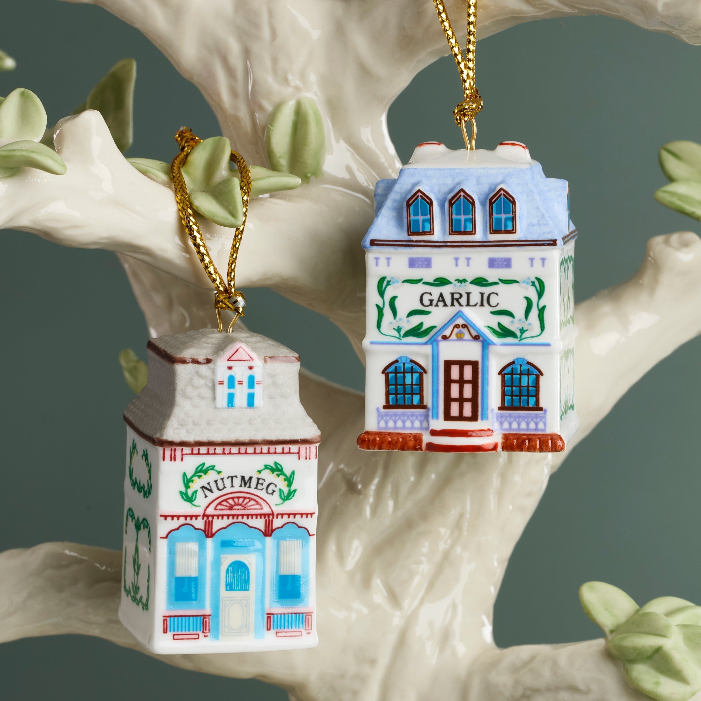 Lenox Fine Lenox Fine Lenox Spice Village 10-Piece Mini Ornament Set - Image 5