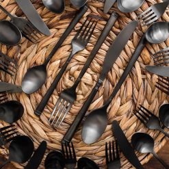 Alternative view of Lenox Fine Lenox Fine Emmy Black Satin 20-Piece Flatware Set