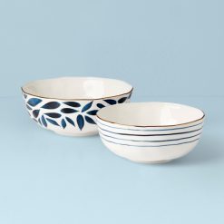 Alternative view of Lenox Fine Lenox Fine Blue Bay 2-Piece Nesting Bowl Set
