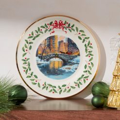 Alternative view of Lenox Fine Lenox Fine 2026 Annual Holiday Plate Night Snow