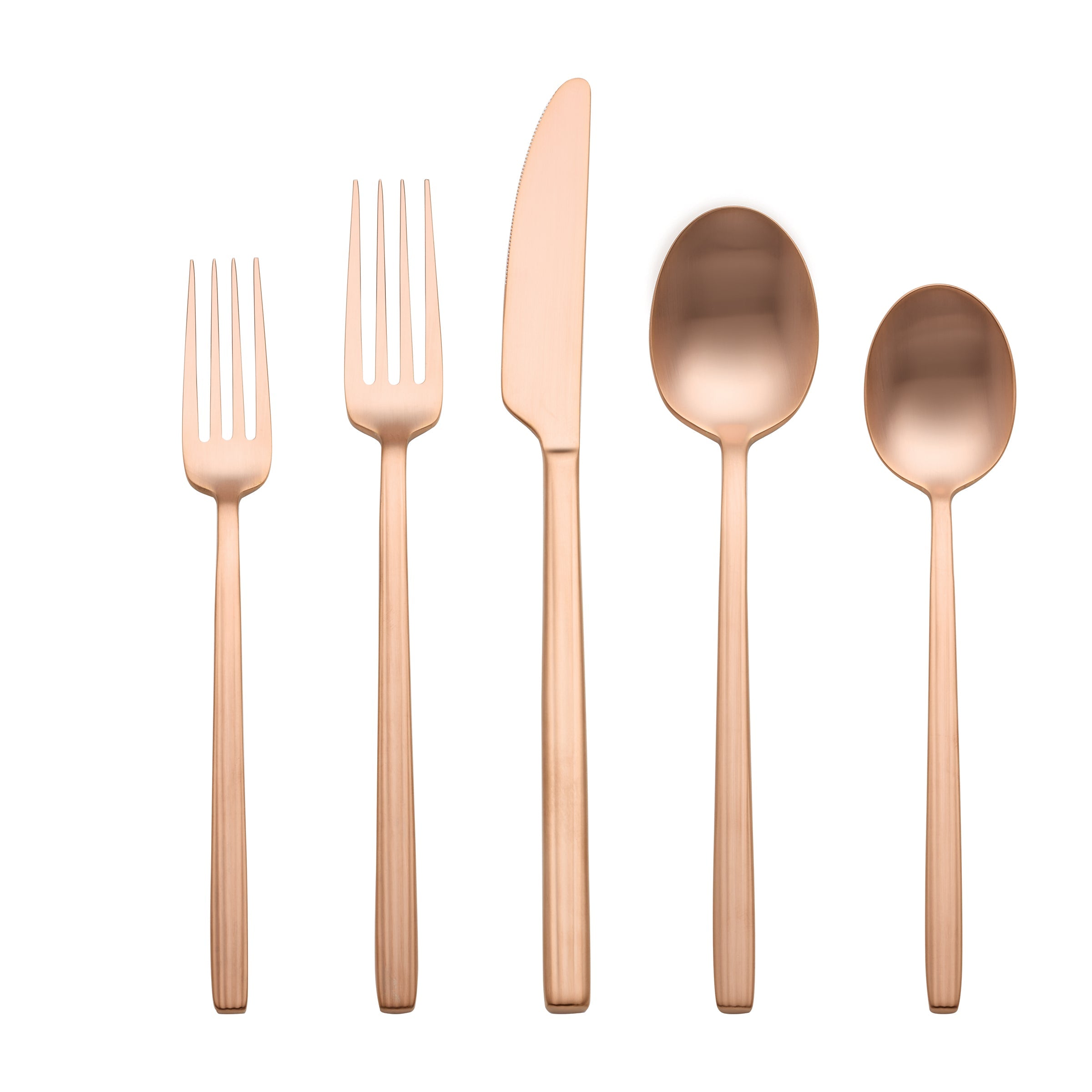 Lenox Fine Lenox Fine Dean Rose Gold Satin 20-Piece Flatware Set - Image 3