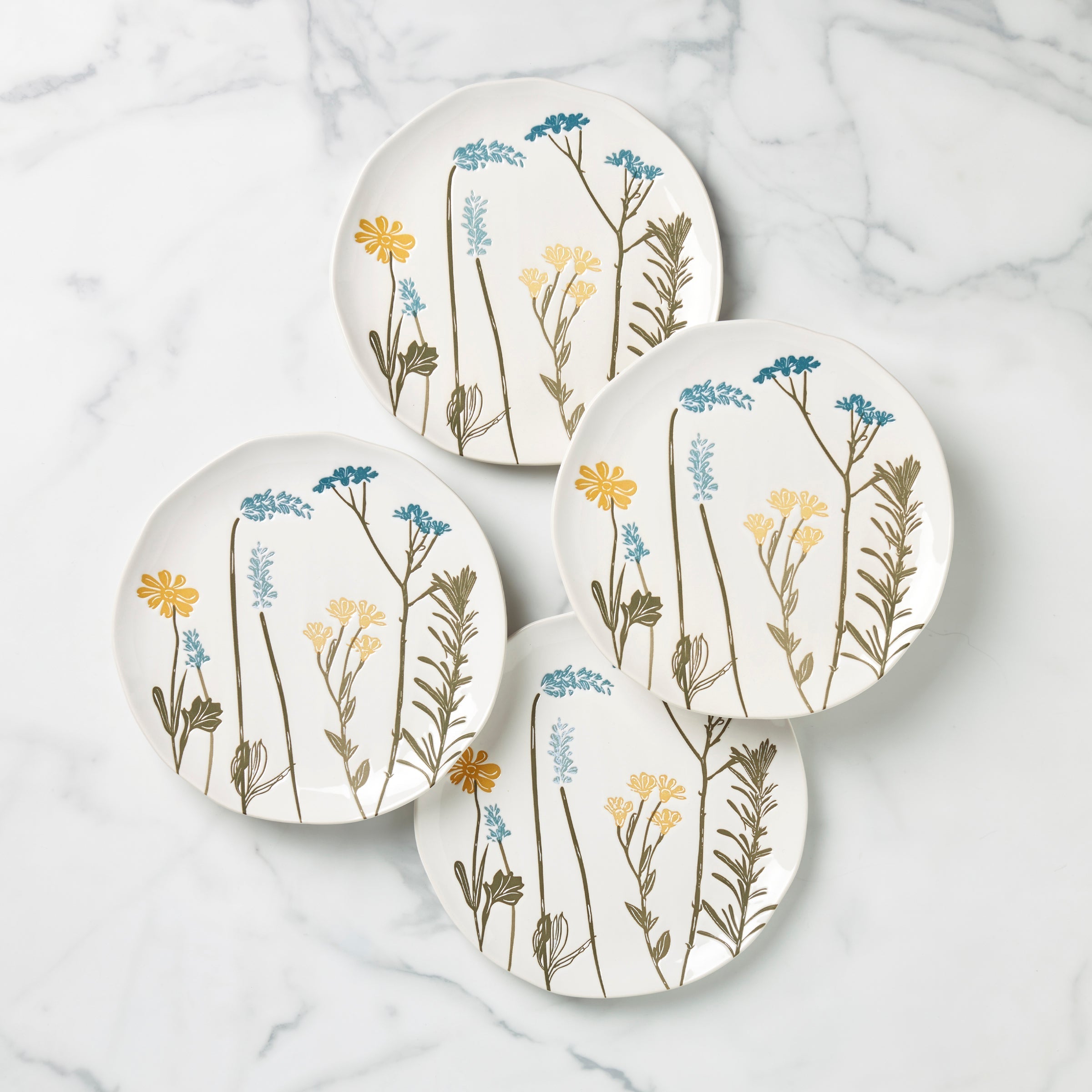 Lenox Fine Lenox Fine Wildflowers Accent Plates, Set of 4