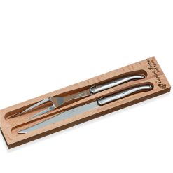 Lenox Fine Lenox Fine Carving Set Platine with Wood Tray