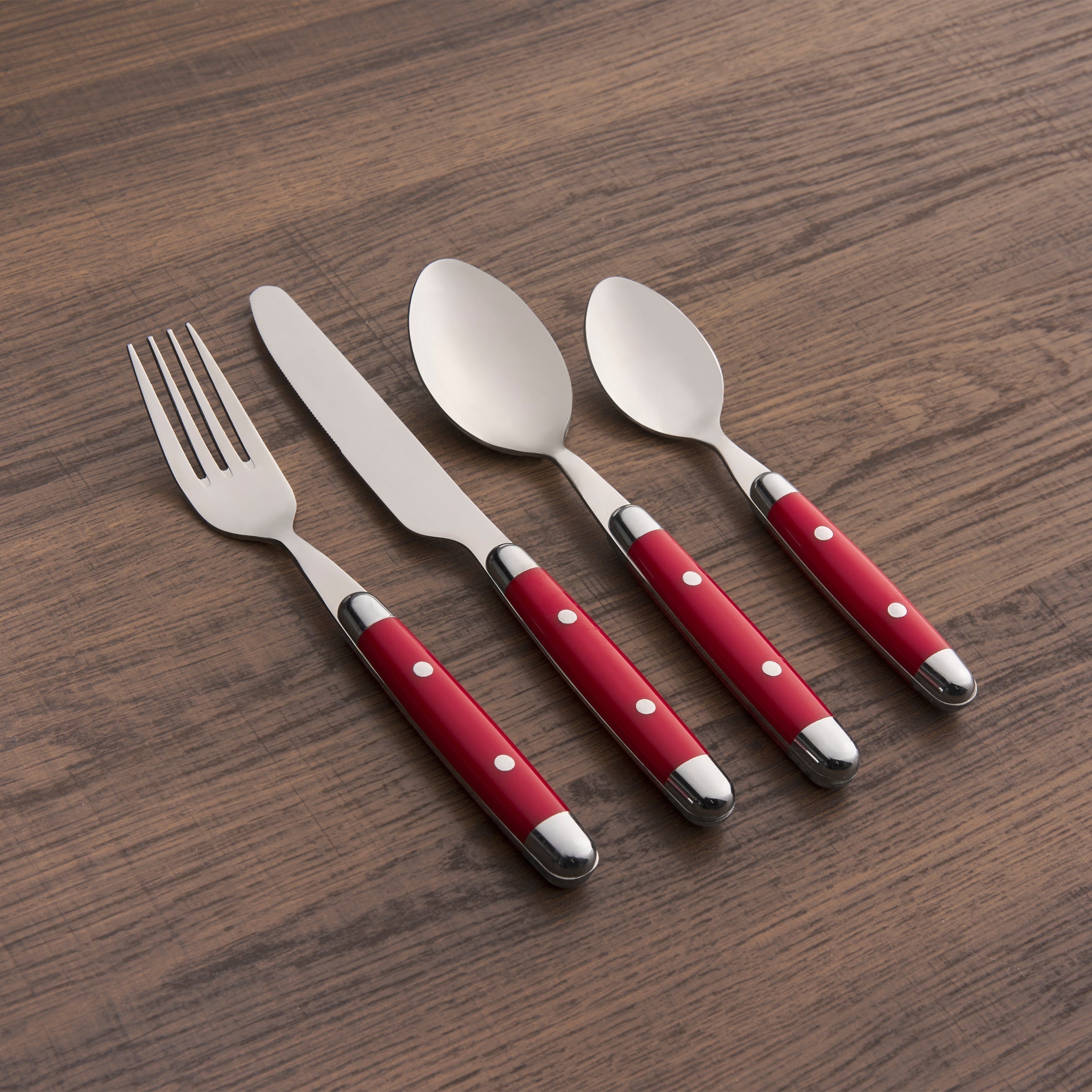Lenox Fine Lenox Fine Jubilee Red 16-Piece Flatware Set - Image 3