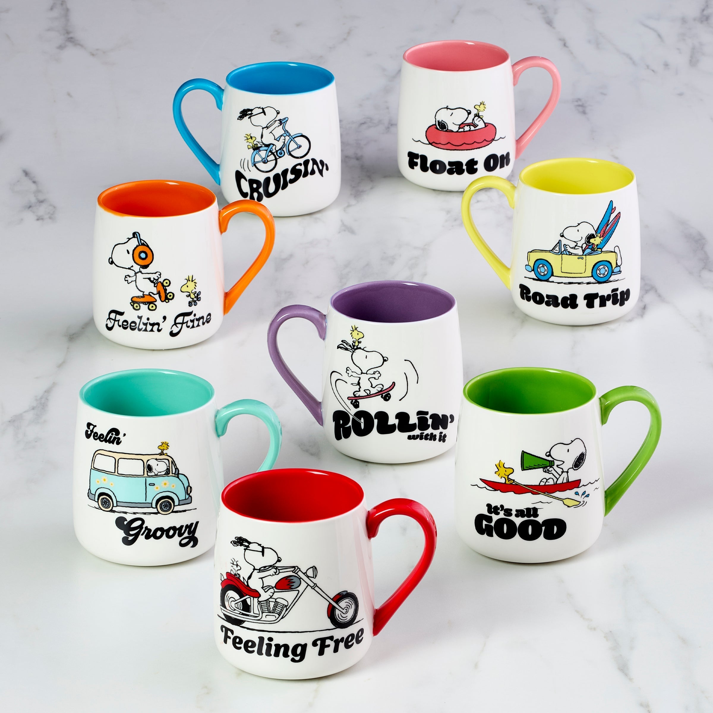 Lenox Fine Lenox Fine Peanuts Mugs Cruisin'-Feelin' Fine, Set of 2 - Image 4