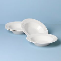 Lenox Fine Lenox Fine Tin Can Alley Rimmed Soup Bowls, Set of 4