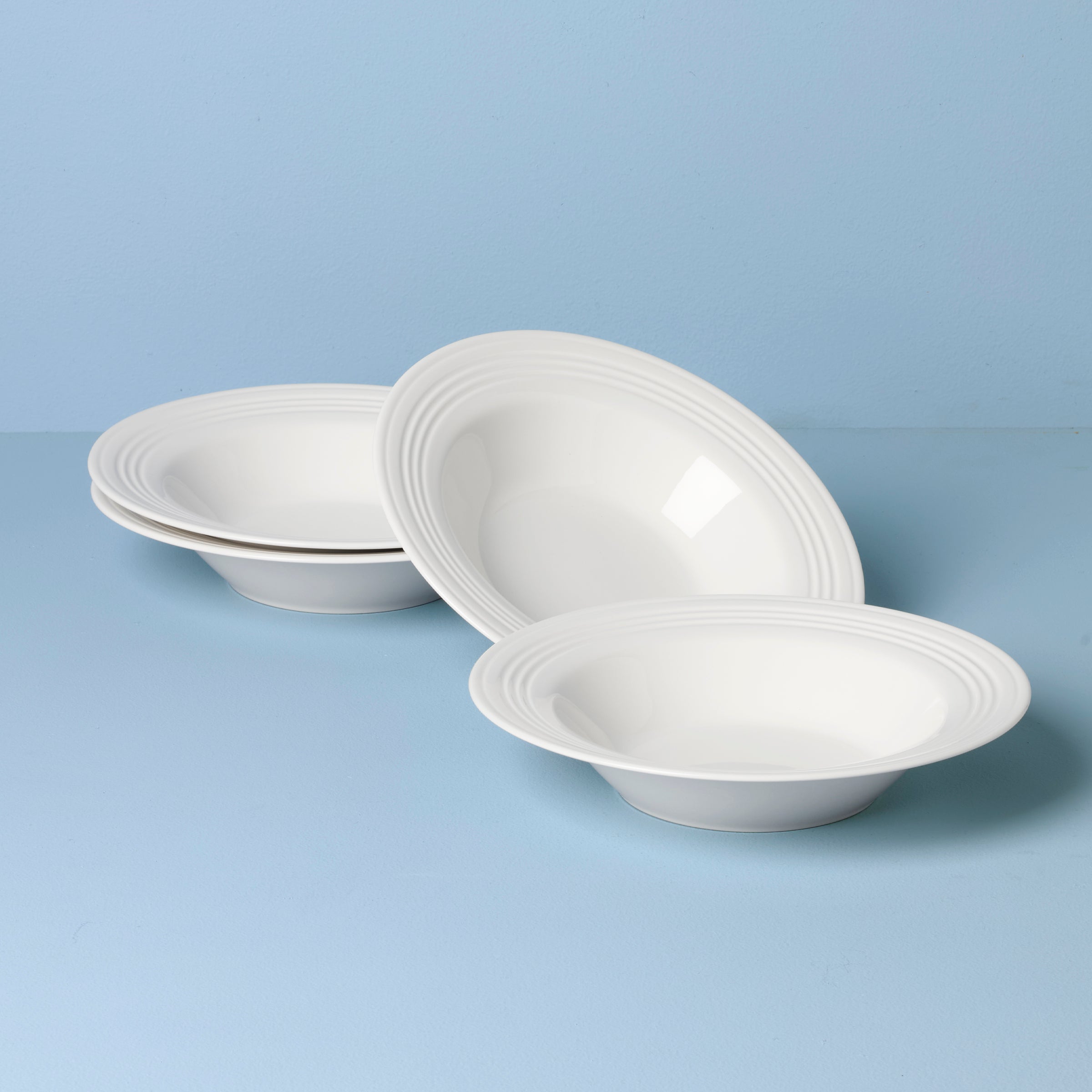 Lenox Fine Lenox Fine Tin Can Alley Rimmed Soup Bowls, Set of 4