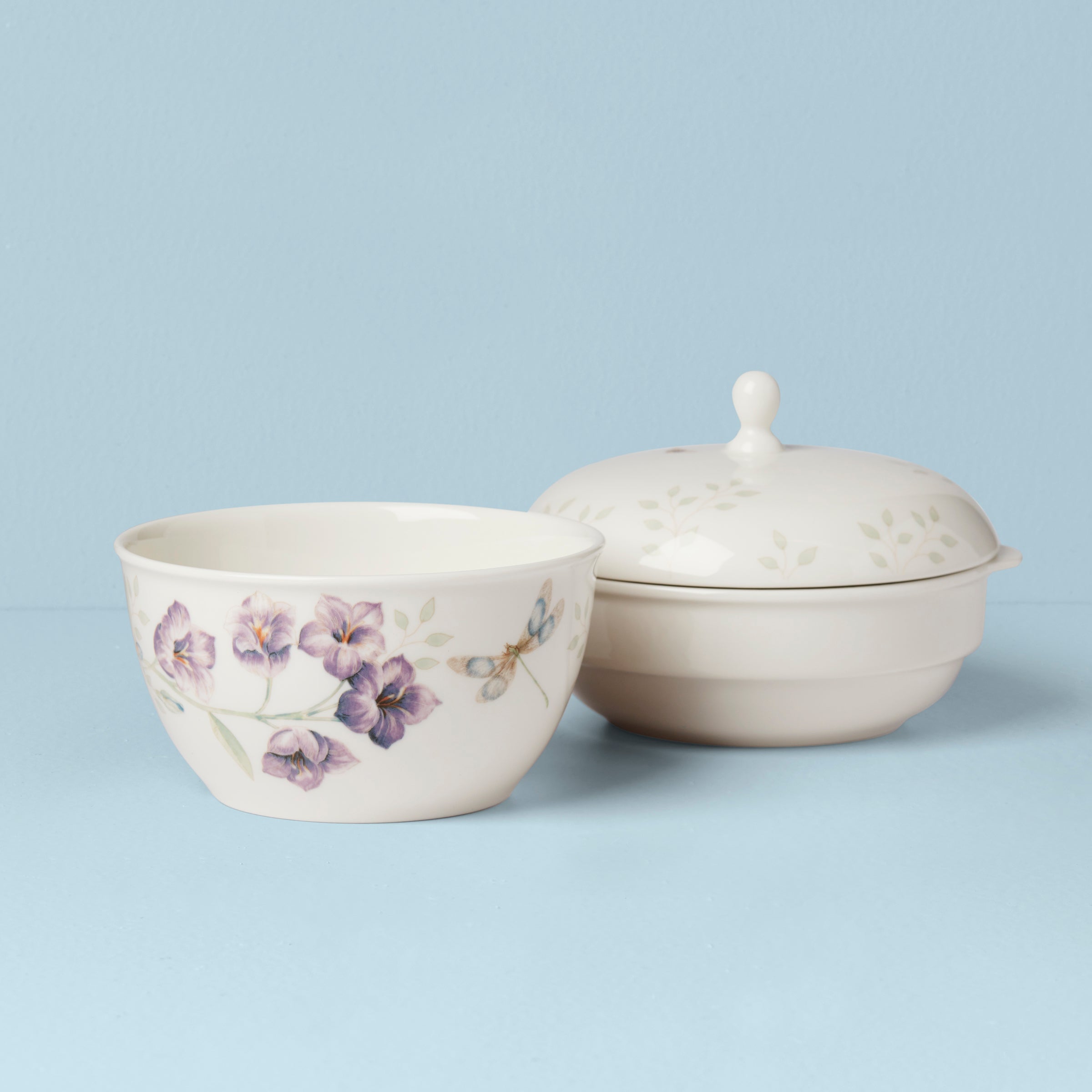 Lenox Fine Lenox Fine Butterfly Meadow 3-Piece Stackable Bowl Set - Image 3