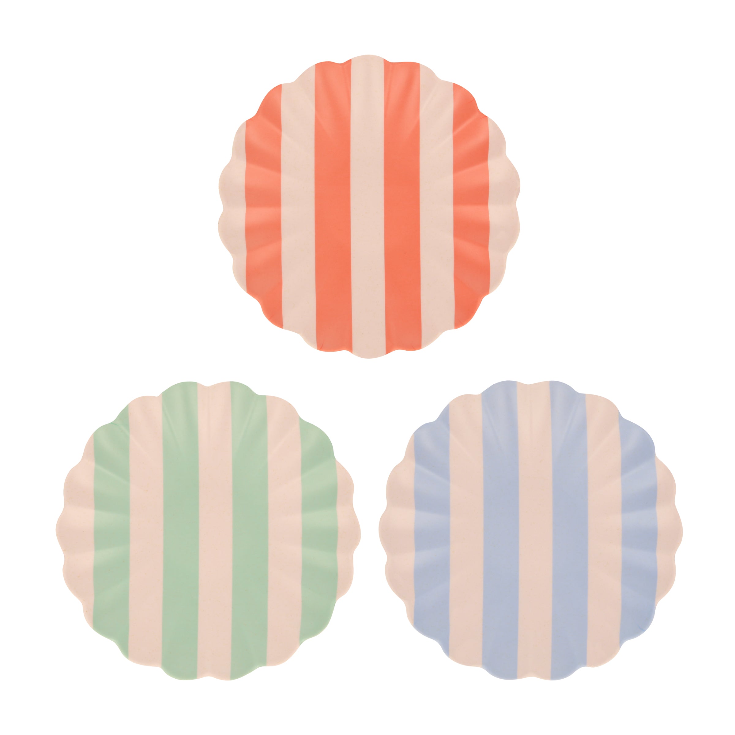 Lenox Fine Lenox Fine Stripey Assorted Bamboo Small Plates, Set of 6