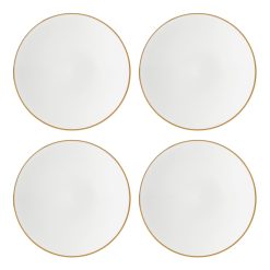 Lenox Fine Lenox Fine Trianna White Coupe Salad Plates, Set of 4