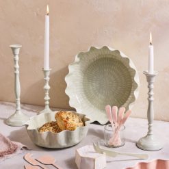 Alternative view of Lenox Fine Lenox Fine Nera Light Green Large Candle Holder