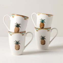 Lenox Fine Lenox Fine British Colonial Bamboo Mugs, Set of 4