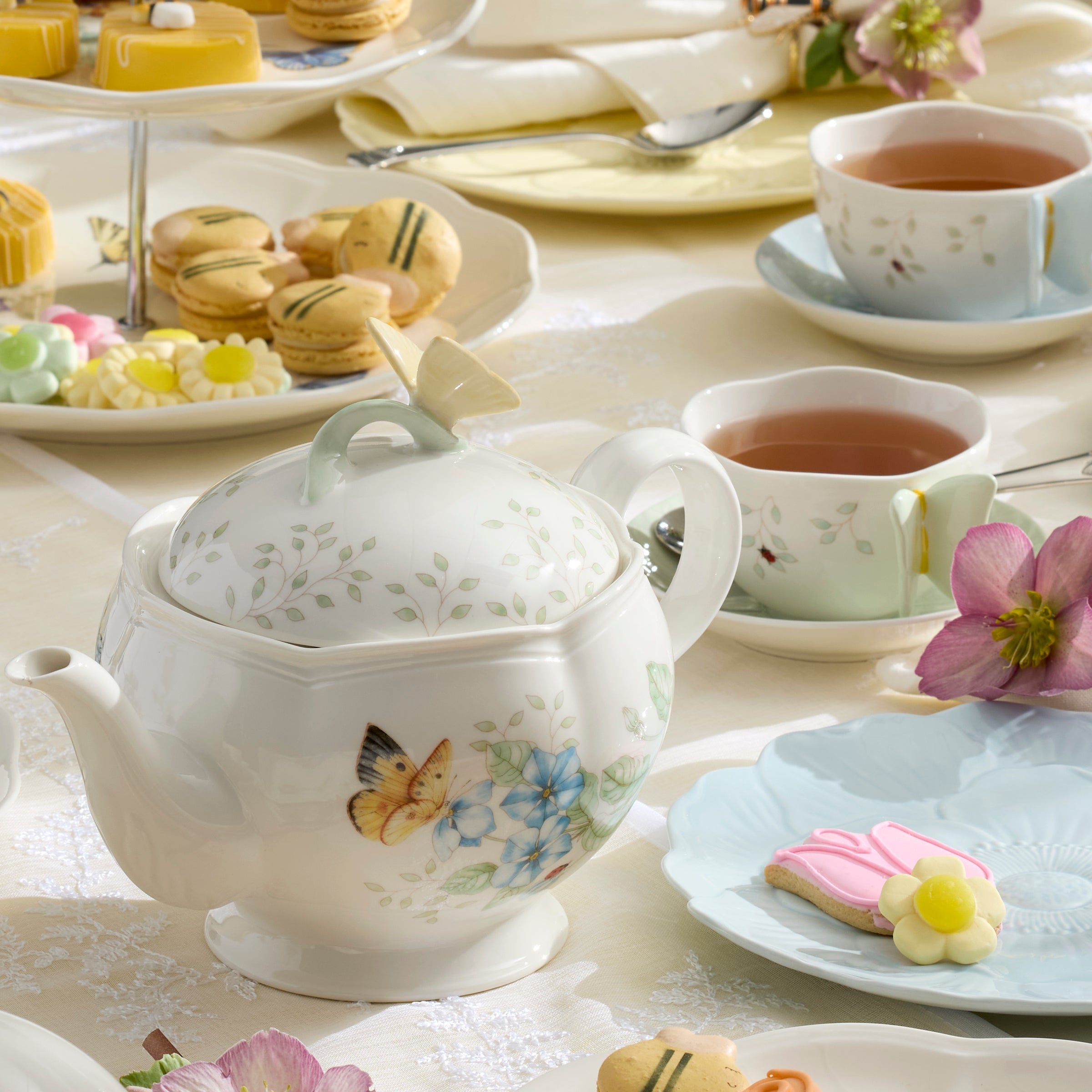 Lenox Fine Lenox Fine Butterfly Meadow Teapot - Image 5