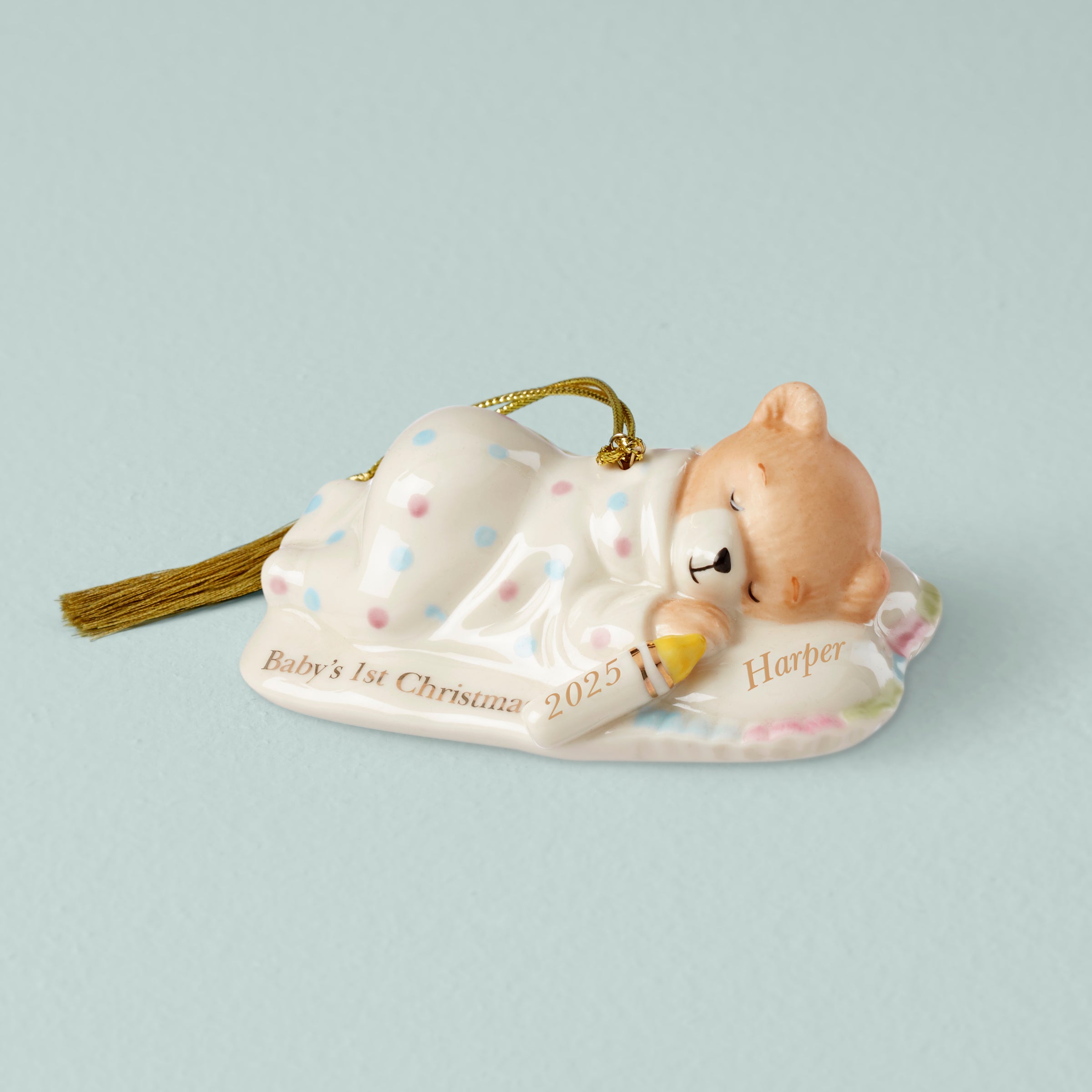 Lenox Fine Lenox Fine Personalized Baby's Teddy Bear Ornament