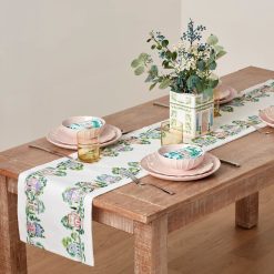 Lenox Fine Lenox Fine Lenox Spice Village Print Embroidered 14x70 Table Runner