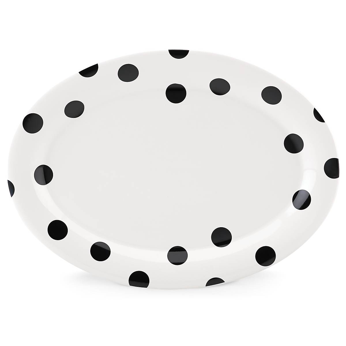 Lenox Fine Lenox Fine Deco Dot Oval Serving Platter