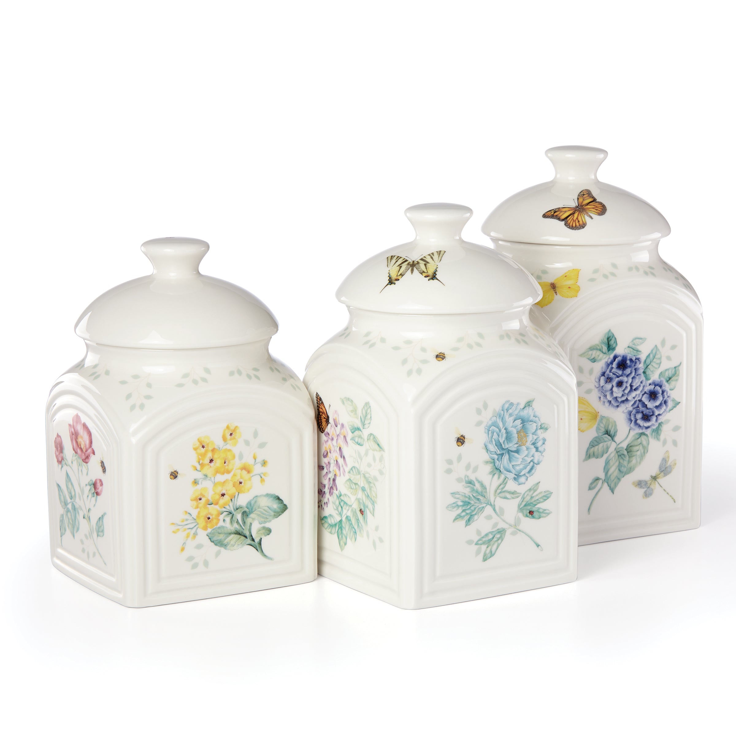 Lenox Fine Lenox Fine Butterfly Meadow 3-Piece Canister Set - Image 6