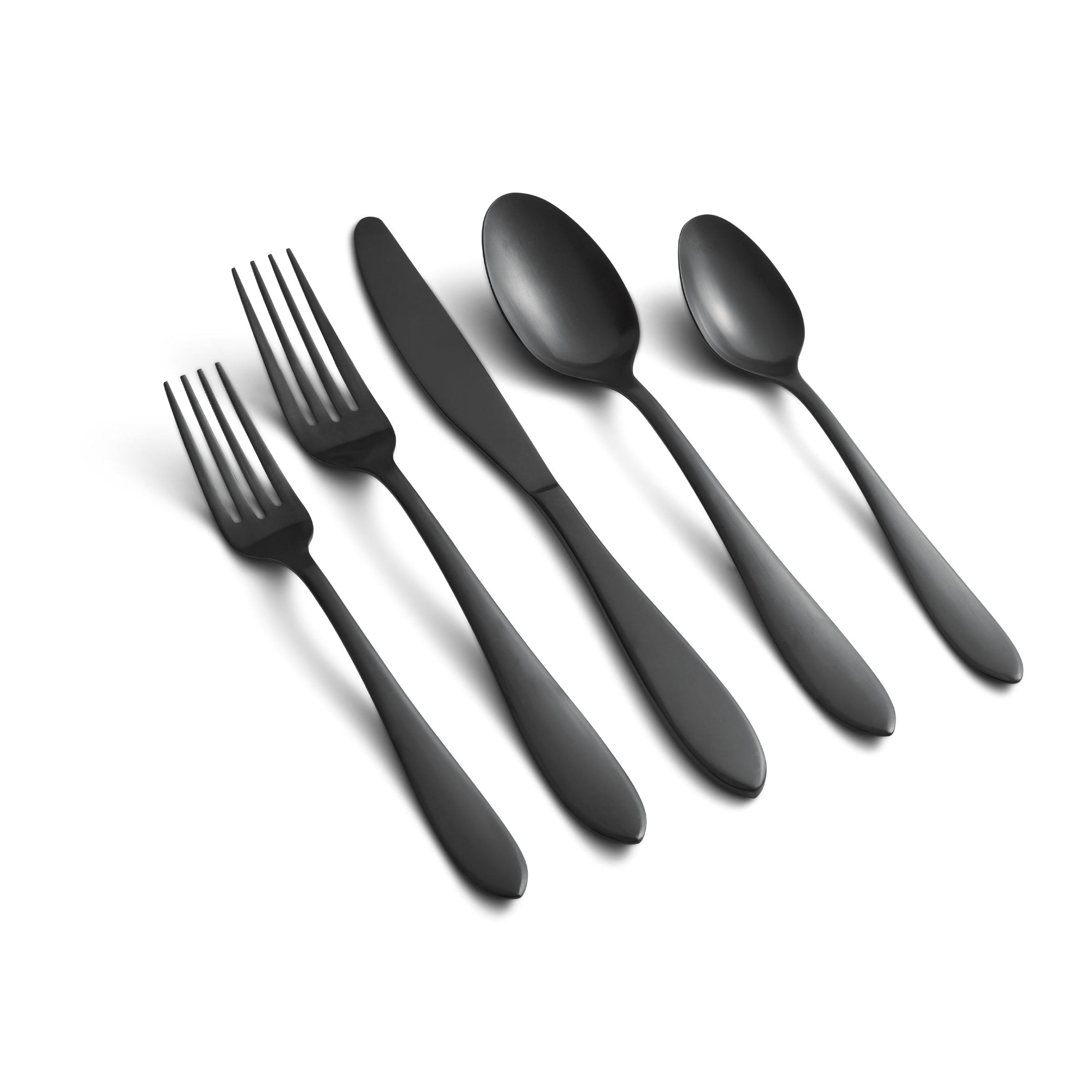 Lenox Fine Lenox Fine Delia Black Satin 20-Piece Flatware Set